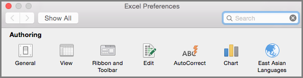 excel for mac ribbon